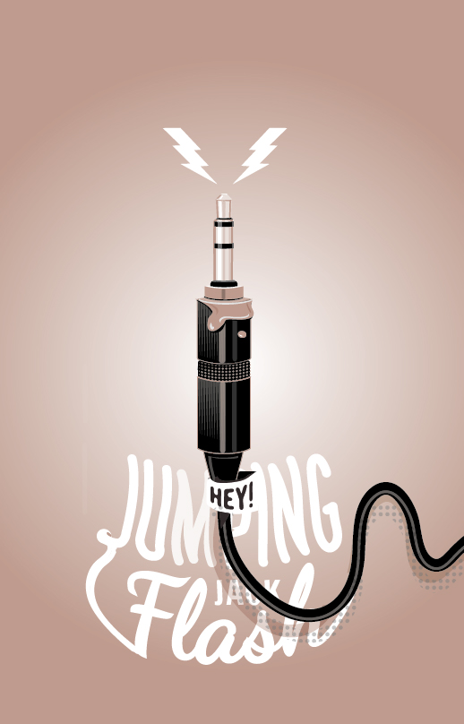 Jumpin' Jack Flash illustration par Zig
