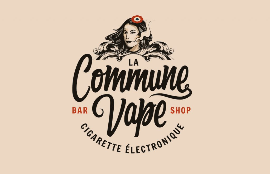 La Commaune Vape - identité graphique logo par Zig