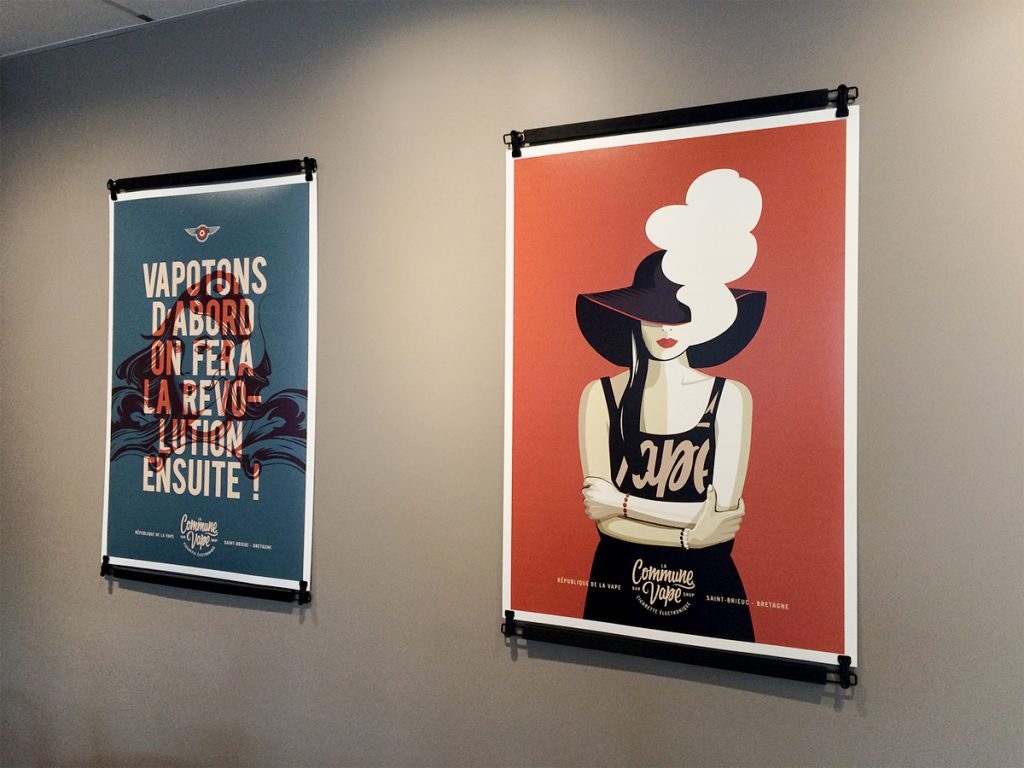 La Commaune Vape - affiche par Zig