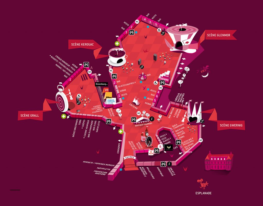 Illustration plan Vieilles Charrues 2015