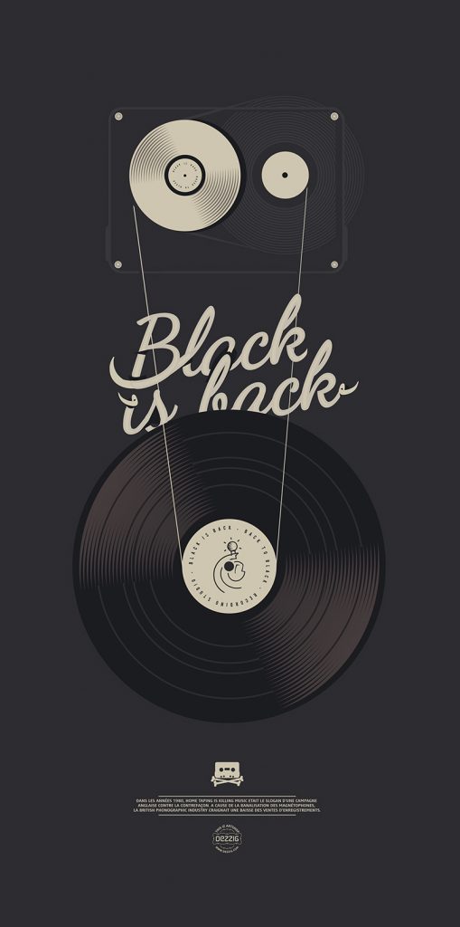 Black is back affiche par Zig
