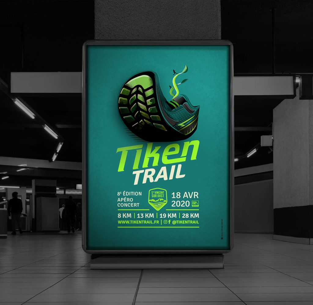 Affiche Tiken Trail par Dezzig