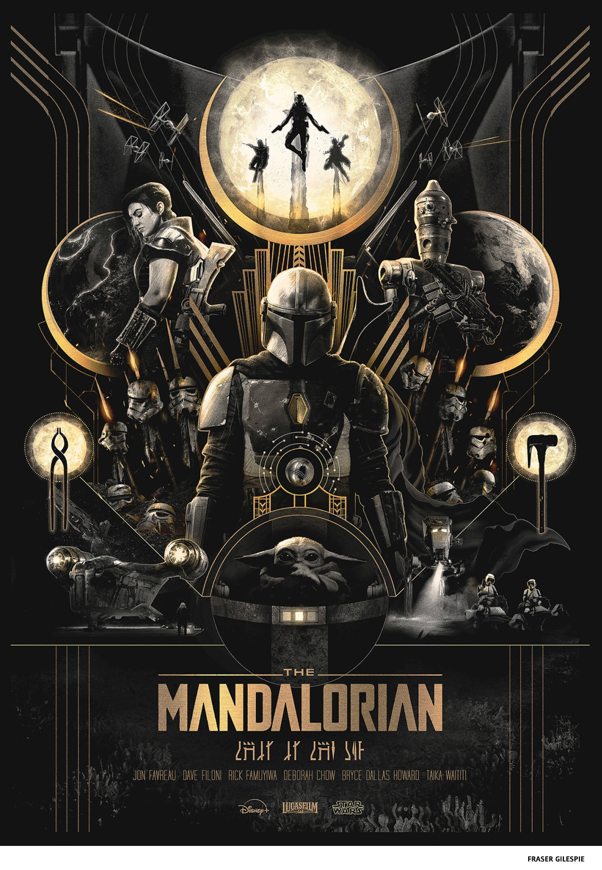 The Mandalorian by Fraser Gilepsie - science-fiction poster