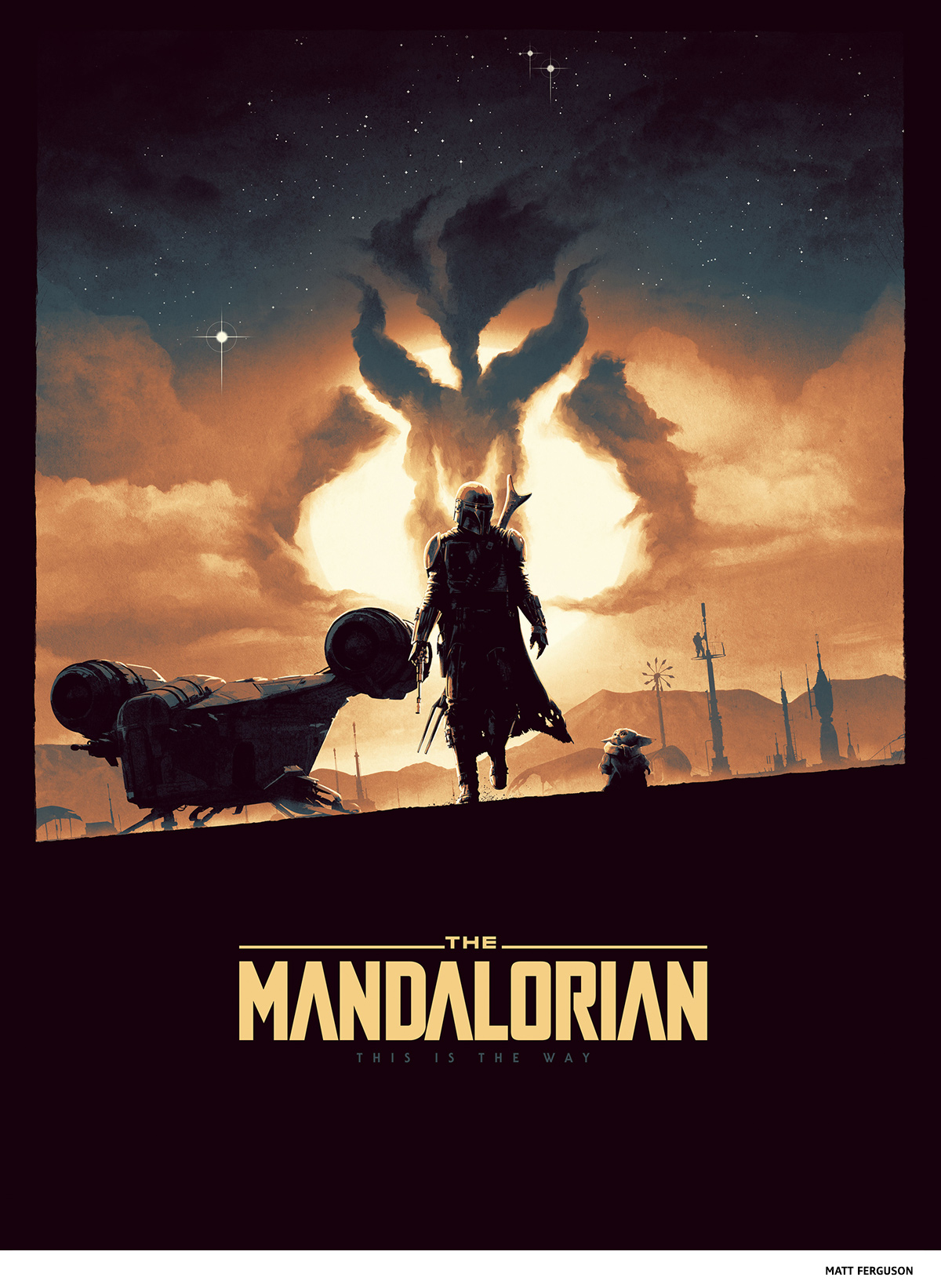 The Mandalorian by Matt Ferguson- science-fiction poster