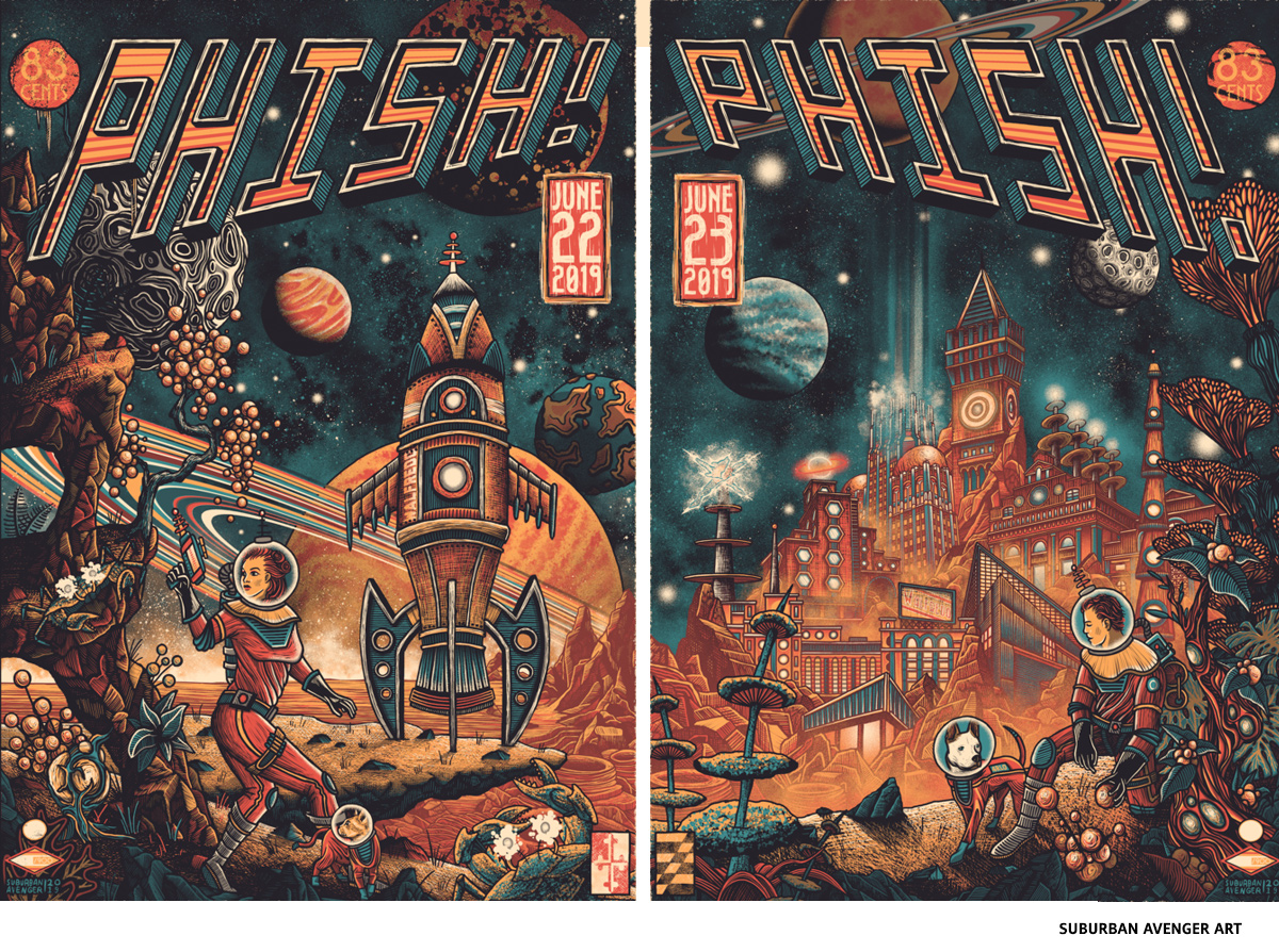 Phish by Suburban Avenger Art- science-fiction poster