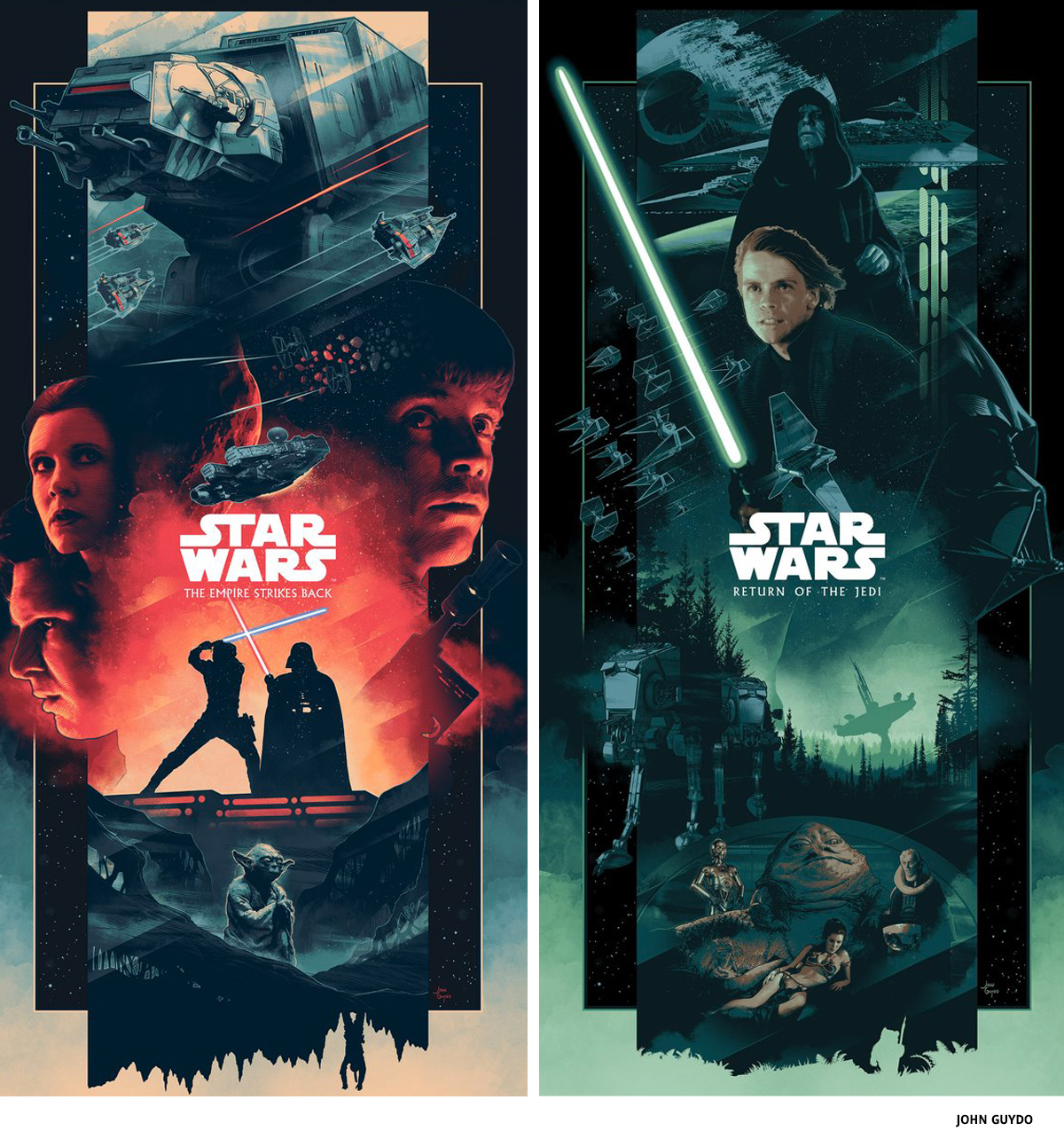 Star Wars by John Guydo- science-fiction poster