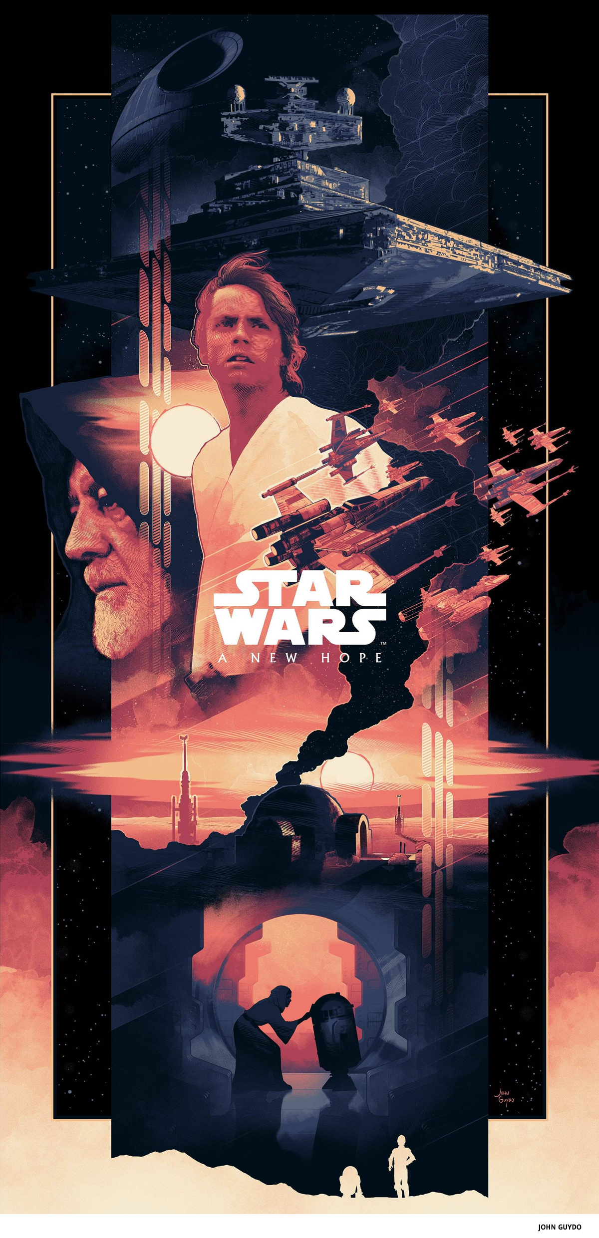 Star Wars by John Guydo- science-fiction poster