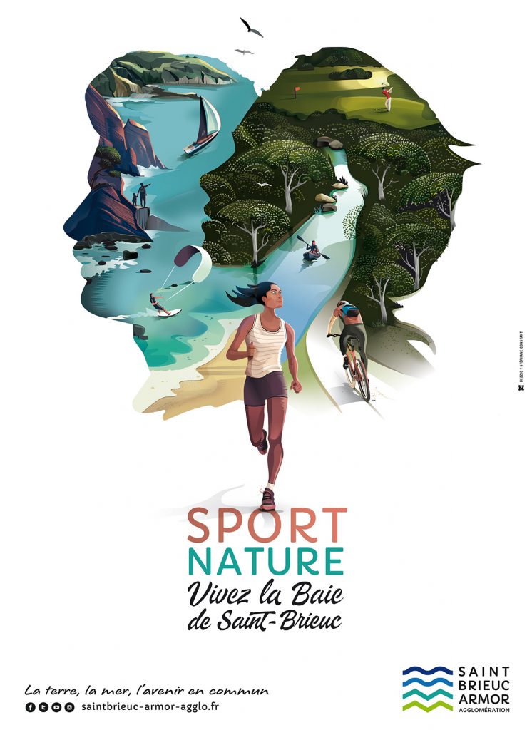 Illustration Sport Nature en Baie de Saint-Brieuc
