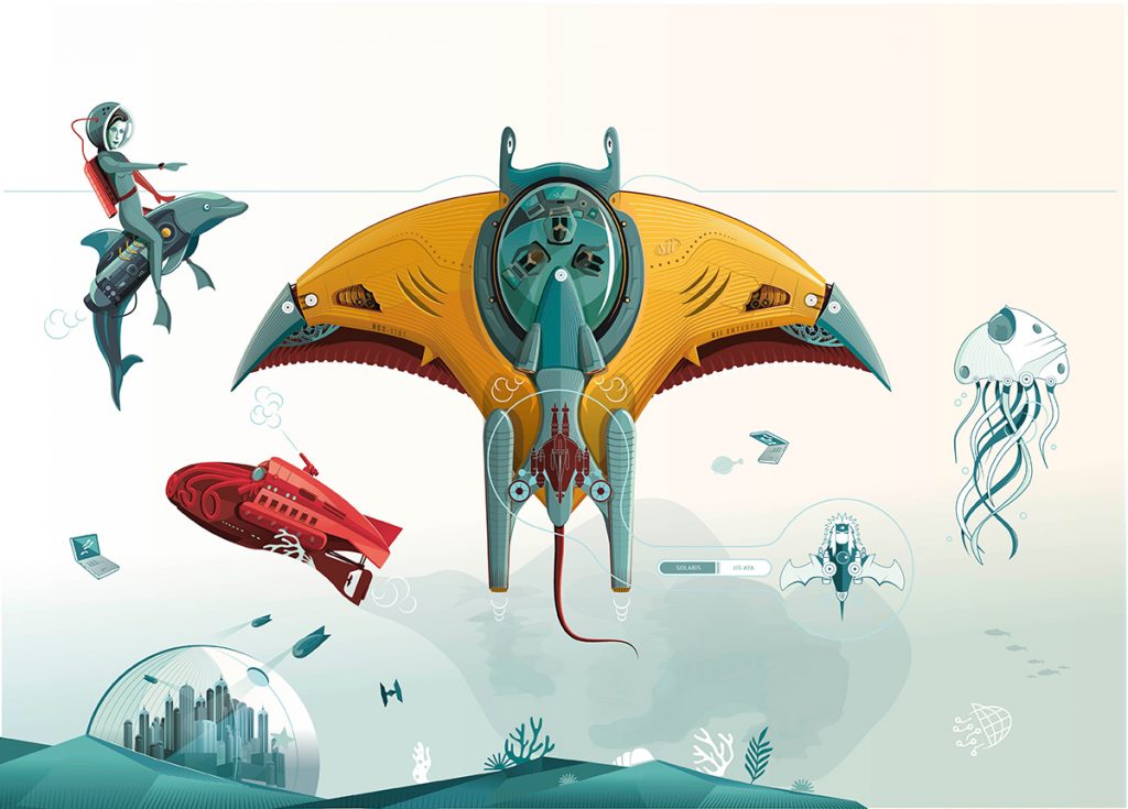 Illustration SII wall decor