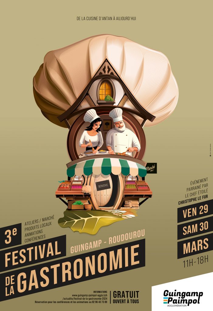 Affiche Festival Gastronomie Guingamp