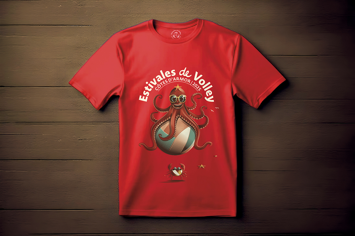T-shirt des Estivales de Volley par Dezzig