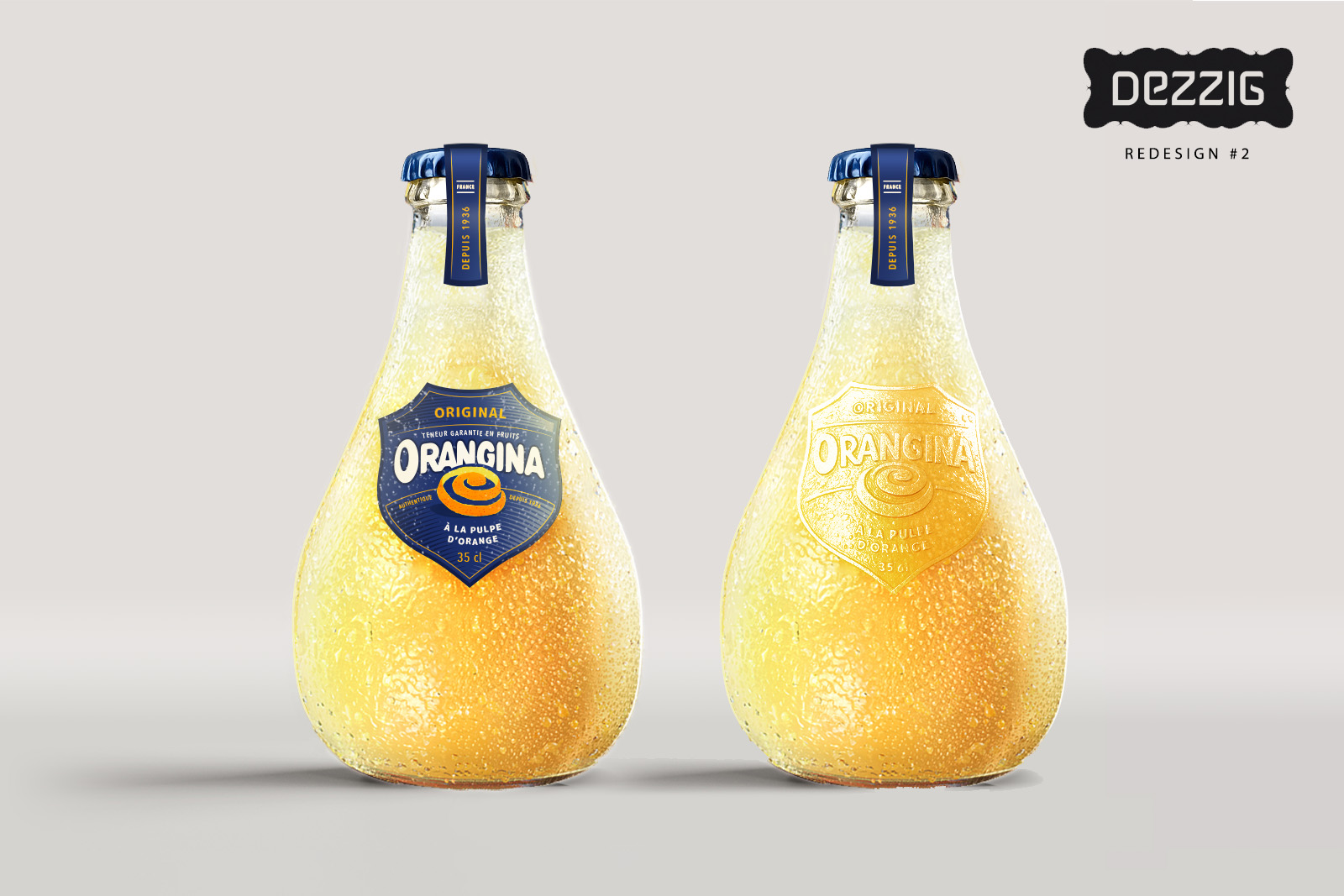 Redesign Packaging Orangina par Dezzig