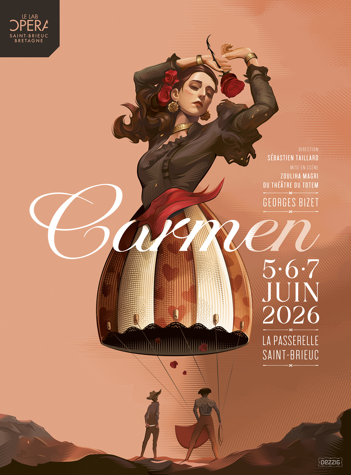 Affiche opéra Carmen par Dezzig